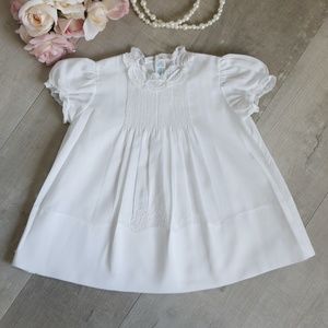 RARE Vintage White Dress Feltman Brothers Size 3 Month Special Occasion LIKE NEW